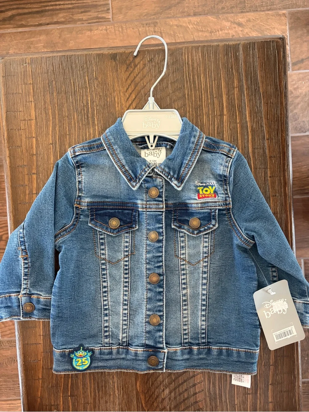 NWT Disney Baby 25th Anniversary Toy Story Denim Jacket